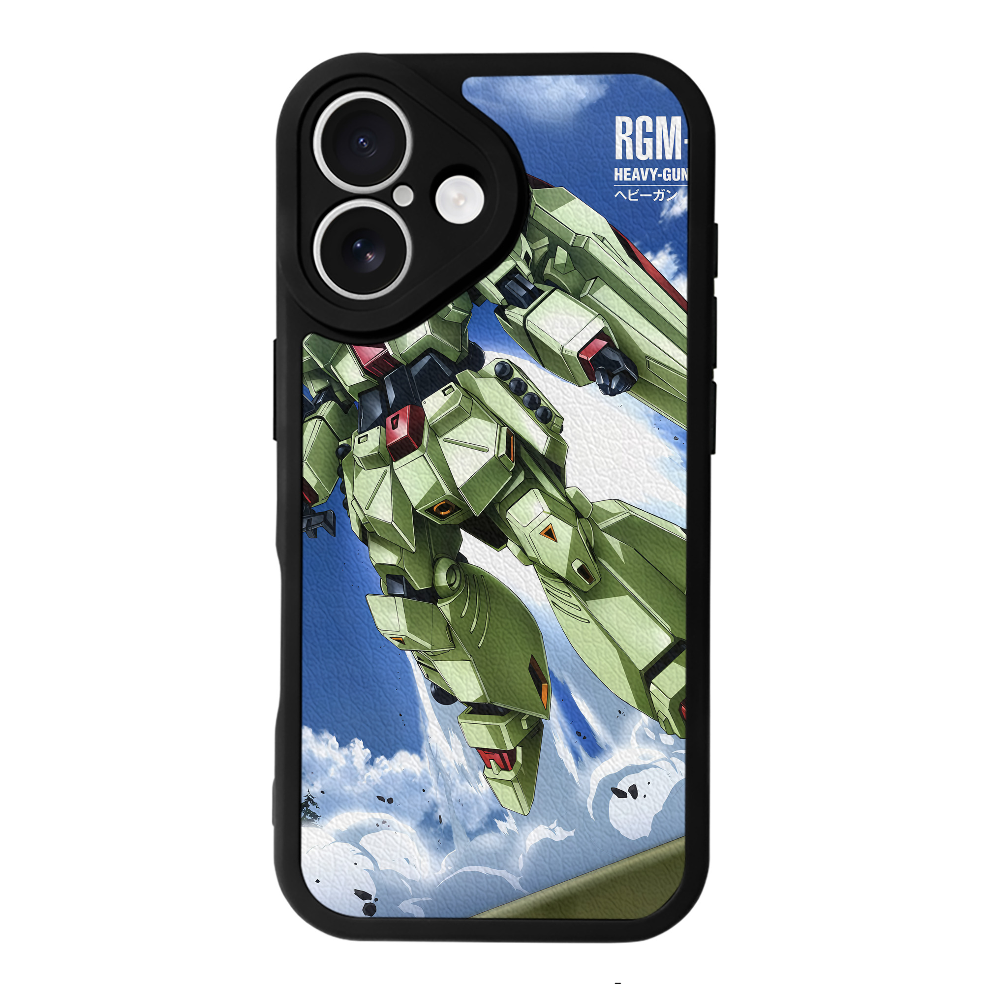 （画像用） 機動戦士ガンダム Mobile Suit Gundam 【iPhone 16シリーズ対応】シリコンスマホケース（レザー調） 材質：シリコン